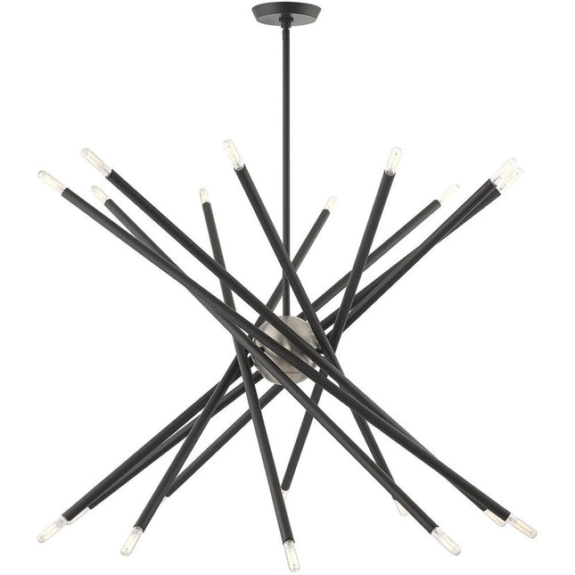 Gray Multi Light Metal Dimmable Chandelier With Shades HomeRoots