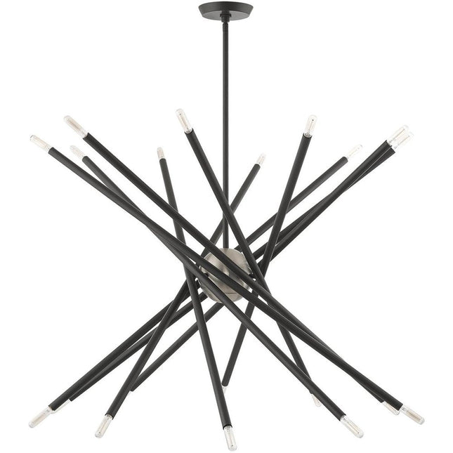 Gray Multi Light Metal Dimmable Chandelier With Shades HomeRoots