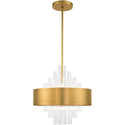 Eight Light Dimmable Chandelier With Shades HomeRoots