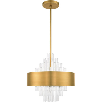 Eight Light Dimmable Chandelier With Shades HomeRoots