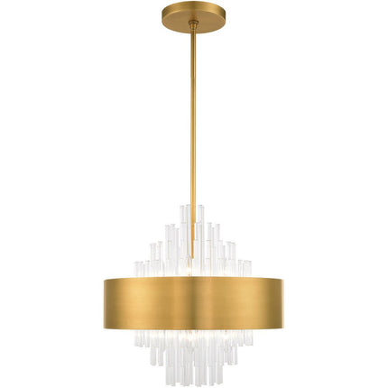 Eight Light Dimmable Chandelier With Shades HomeRoots