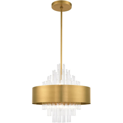 Eight Light Dimmable Chandelier With Shades HomeRoots