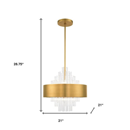 Eight Light Dimmable Chandelier With Shades HomeRoots