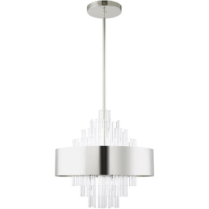 Eight Light Dimmable Chandelier With Shades HomeRoots