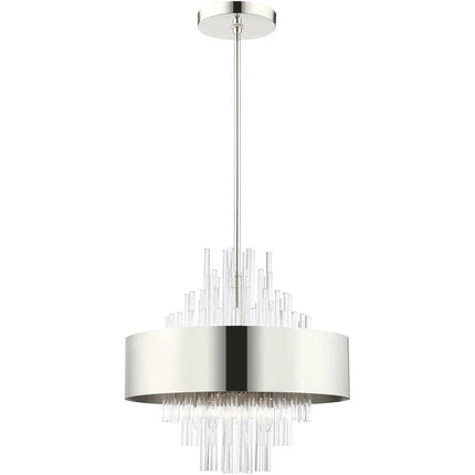 Eight Light Dimmable Chandelier With Shades HomeRoots