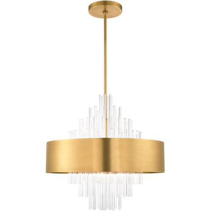 Ten Light Dimmable Chandelier With Shades HomeRoots