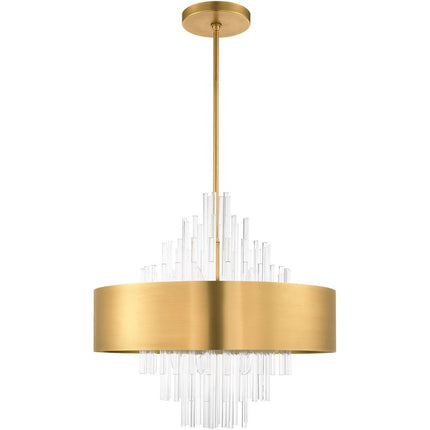 Ten Light Dimmable Chandelier With Shades HomeRoots
