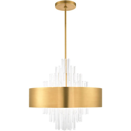 Ten Light Dimmable Chandelier With Shades HomeRoots