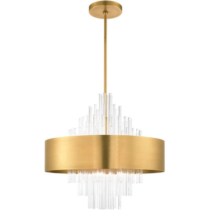 Ten Light Dimmable Chandelier With Shades HomeRoots