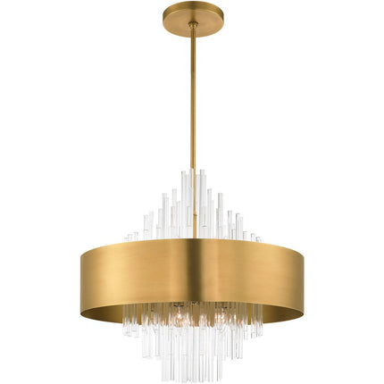 Ten Light Dimmable Chandelier With Shades HomeRoots