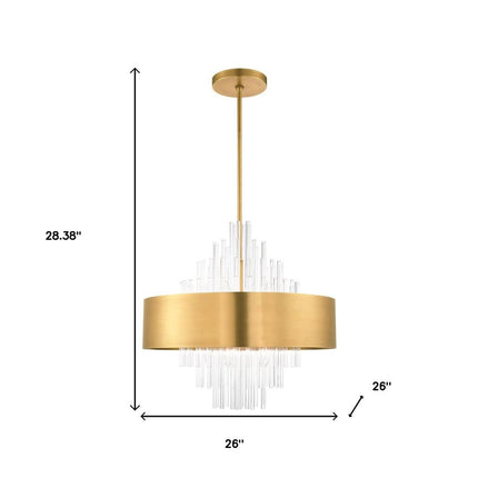 Ten Light Dimmable Chandelier With Shades HomeRoots