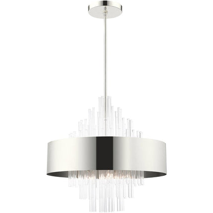 Ten Light Dimmable Chandelier With Shades HomeRoots