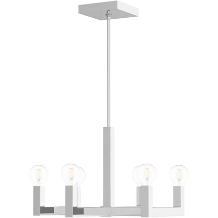 Six Light Dimmable Chandelier With Shades HomeRoots