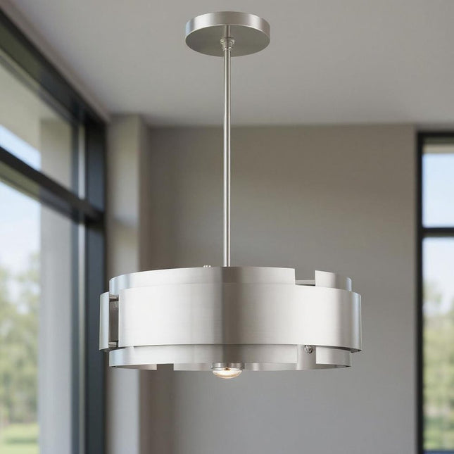 Five Light Dimmable Chandelier With Shades HomeRoots