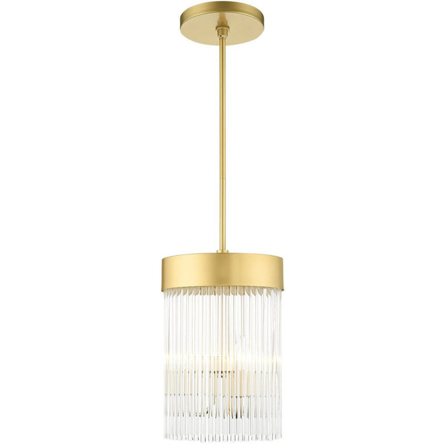 Gold Three Light Metal Dimmable Chandelier With Shades