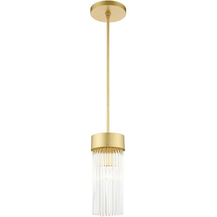 Gold Metal Dimmable Chandelier With Shades