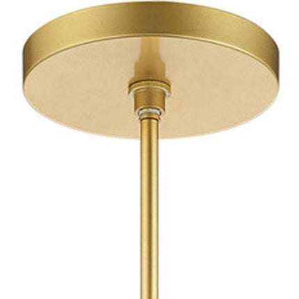 Gold Metal Dimmable Chandelier With Shades