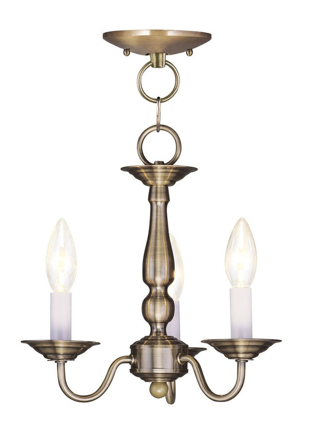 Three Light Dimmable Chandelier With Shades HomeRoots