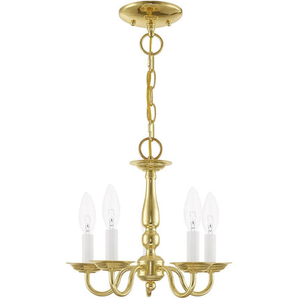 Brass Five Light Metal Dimmable Chandelier With Shades