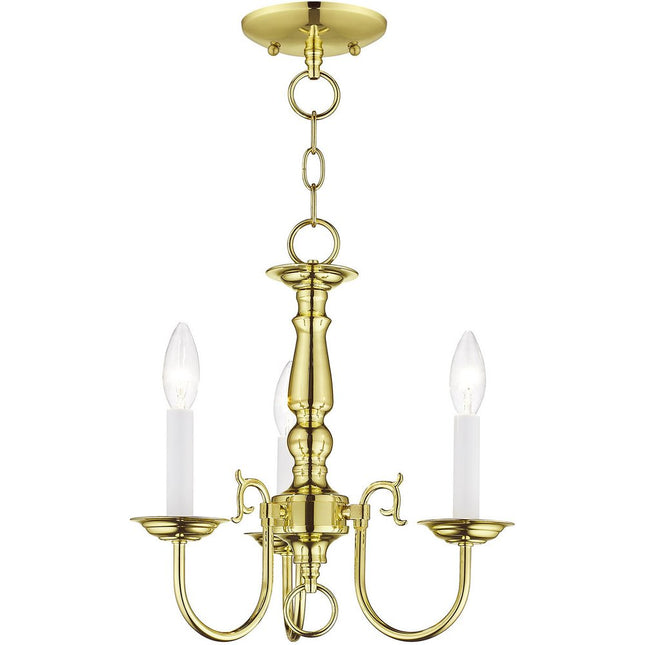 Three Light Dimmable Chandelier With Shades HomeRoots