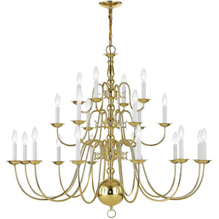 Brass Multi Light Metal Dimmable Chandelier With Shades
