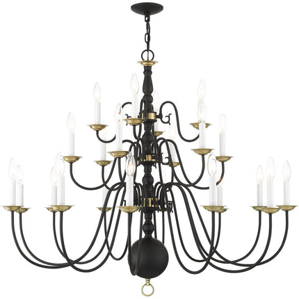 Black Multi Light Dimmable Chandelier With Shades HomeRoots