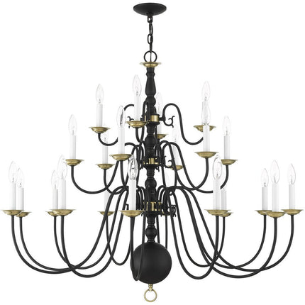 Black Multi Light Dimmable Chandelier With Shades HomeRoots