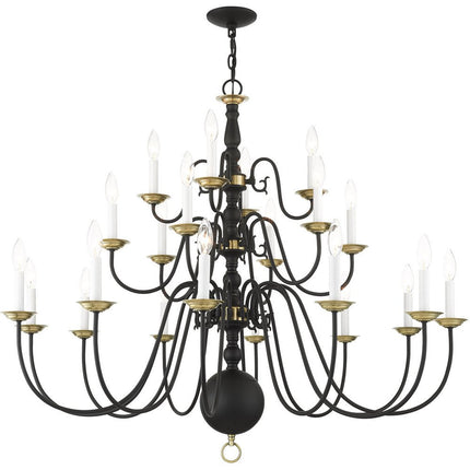 Black Multi Light Dimmable Chandelier With Shades HomeRoots