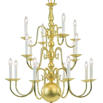 Brass Multi Light Metal Dimmable Chandelier With Shades