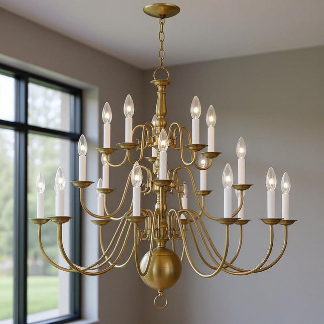Multi Light Dimmable Chandelier With Shades HomeRoots