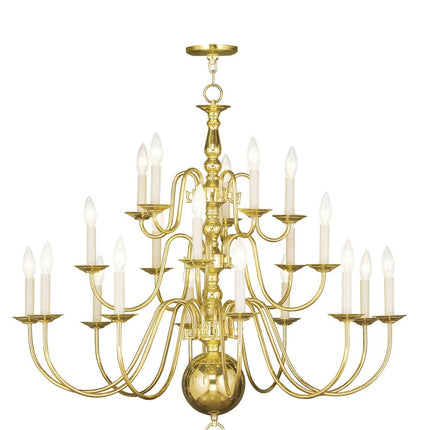 Brass Multi Light Metal Dimmable Chandelier With Shades