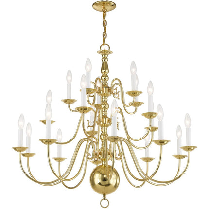Brass Multi Light Metal Dimmable Chandelier With Shades