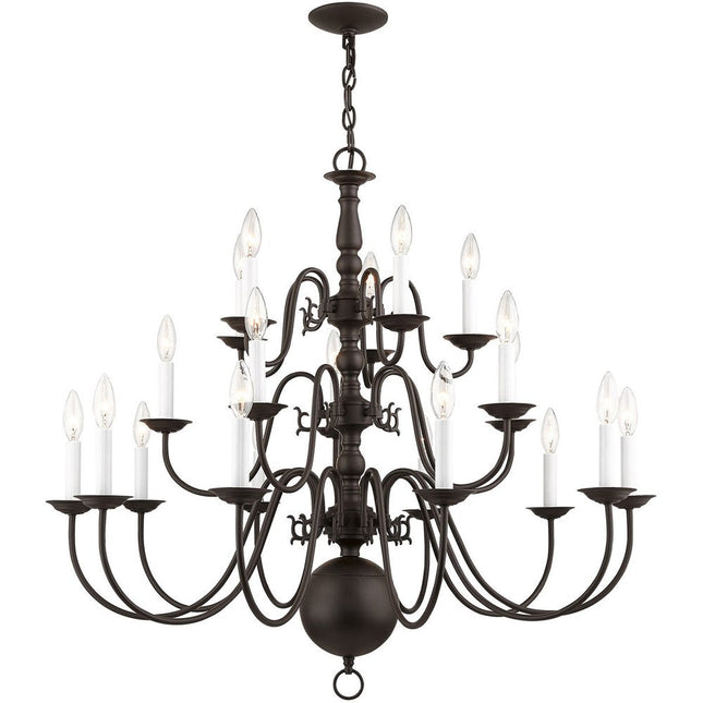 Bronze Multi Light Dimmable Chandelier With Shades HomeRoots