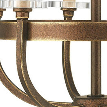 Six Light Dimmable Chandelier With Shades HomeRoots