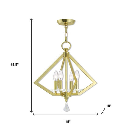Four Light Dimmable Chandelier With Shades HomeRoots