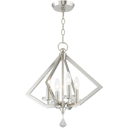 Four Light Dimmable Chandelier With Shades HomeRoots
