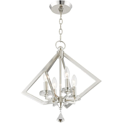 Four Light Dimmable Chandelier With Shades HomeRoots