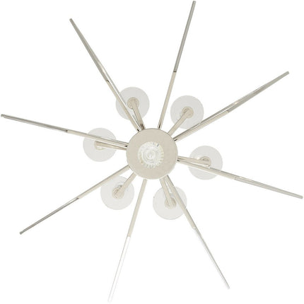 Six Light Dimmable Chandelier With Shades HomeRoots