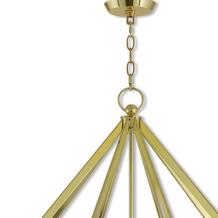 Eight Light Dimmable Chandelier With Shades HomeRoots