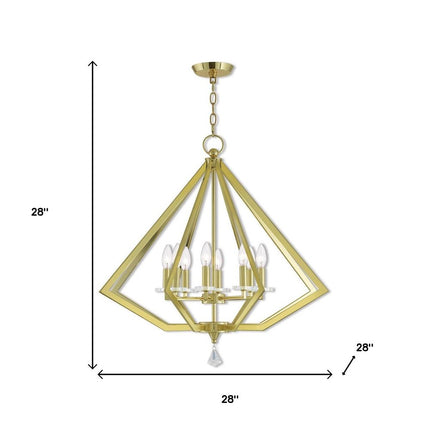 Eight Light Dimmable Chandelier With Shades HomeRoots