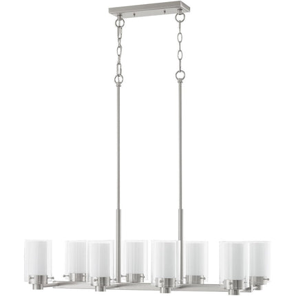 Eight Light Dimmable Chandelier With Shades HomeRoots