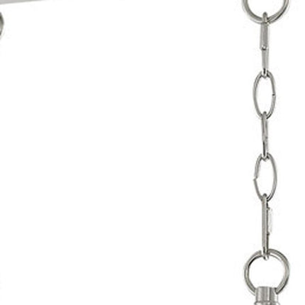 Nickel Eight Light Metal Dimmable Chandelier With Shades