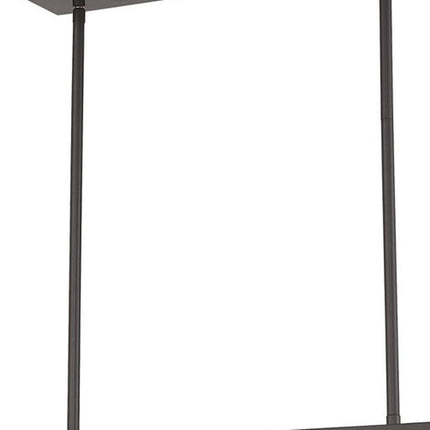 Bronze Five Light Metal Dimmable Chandelier With Shades