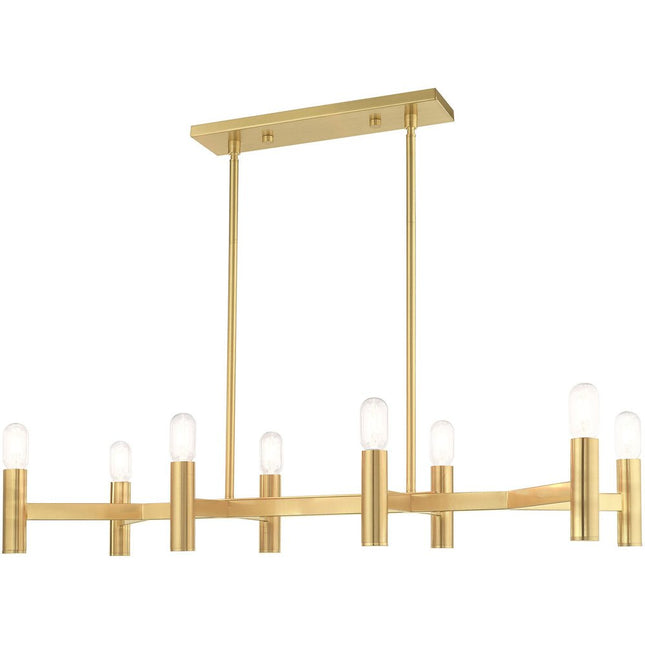 Eight Light Dimmable Chandelier With Shades HomeRoots