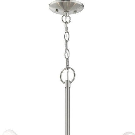 Five Light Dimmable Chandelier With Shades HomeRoots
