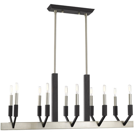 Ten Light Dimmable Chandelier With Shades HomeRoots