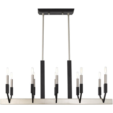 Ten Light Dimmable Chandelier With Shades HomeRoots