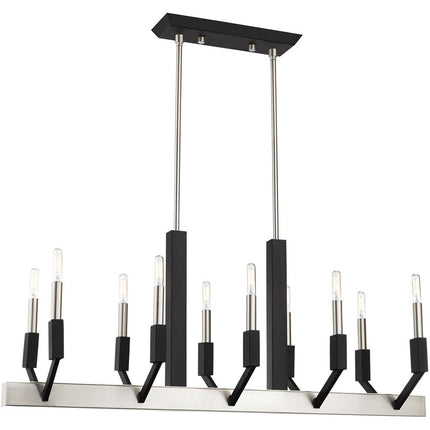 Ten Light Dimmable Chandelier With Shades HomeRoots