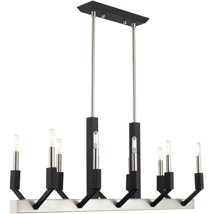 Ten Light Dimmable Chandelier With Shades HomeRoots
