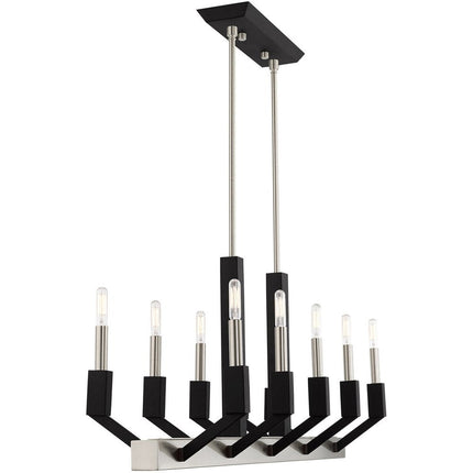 Ten Light Dimmable Chandelier With Shades HomeRoots